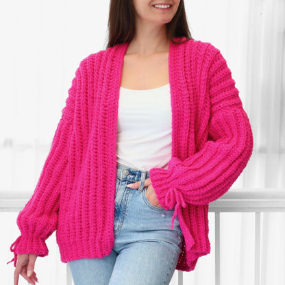 Crochet Pattern CUDDLELIS Oversized Cardigan – PDF (XS–3XL) - Hakel Liebe