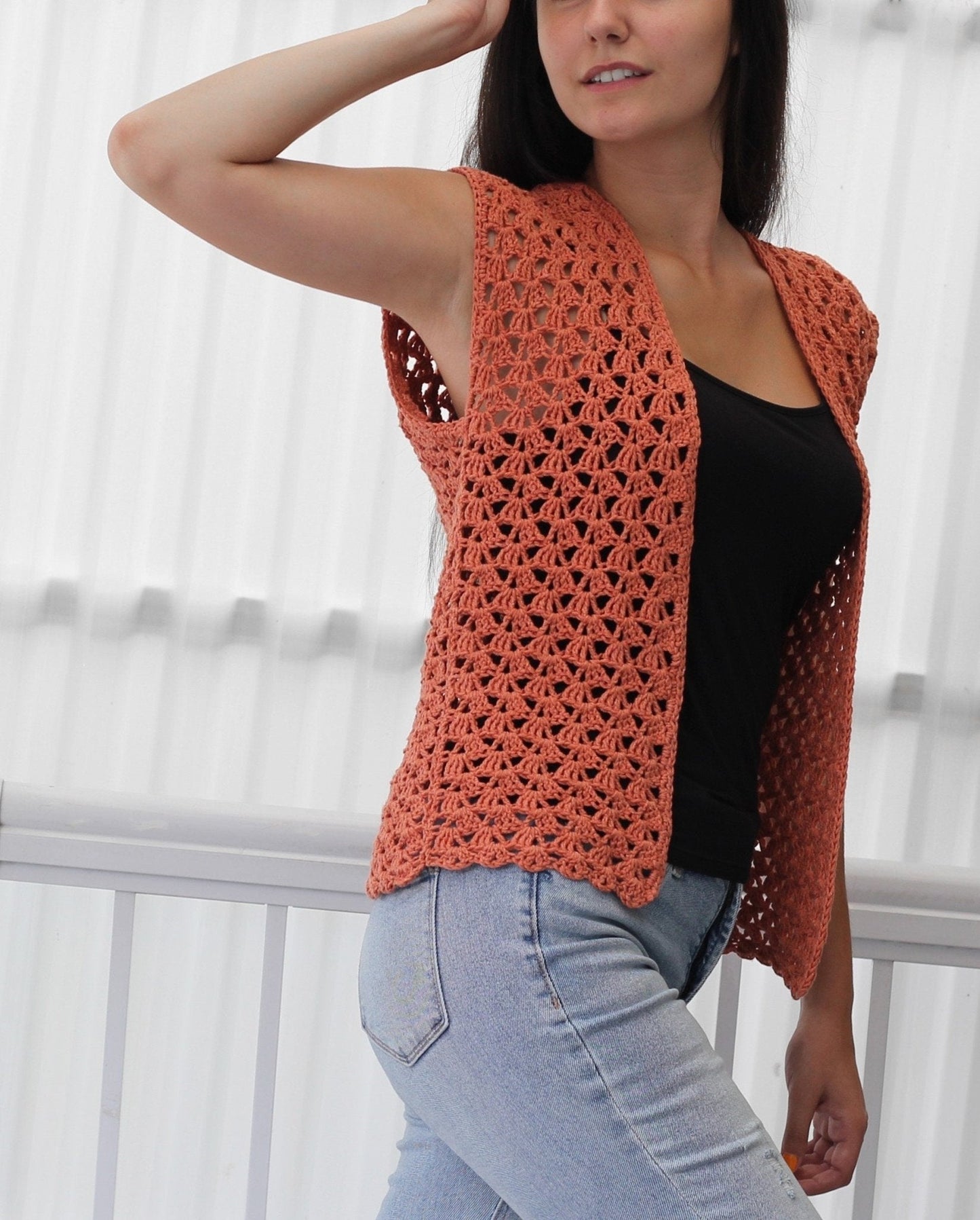 Crochet Pattern HARPELIS Summer Cardigan – PDF (XS–3XL) - Hakel Liebe