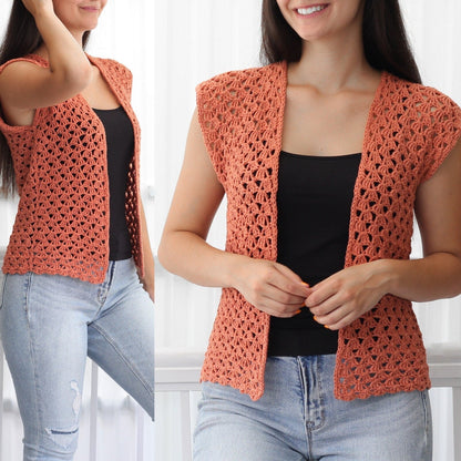 Crochet Pattern HARPELIS Summer Cardigan – PDF (XS–3XL) - Hakel Liebe