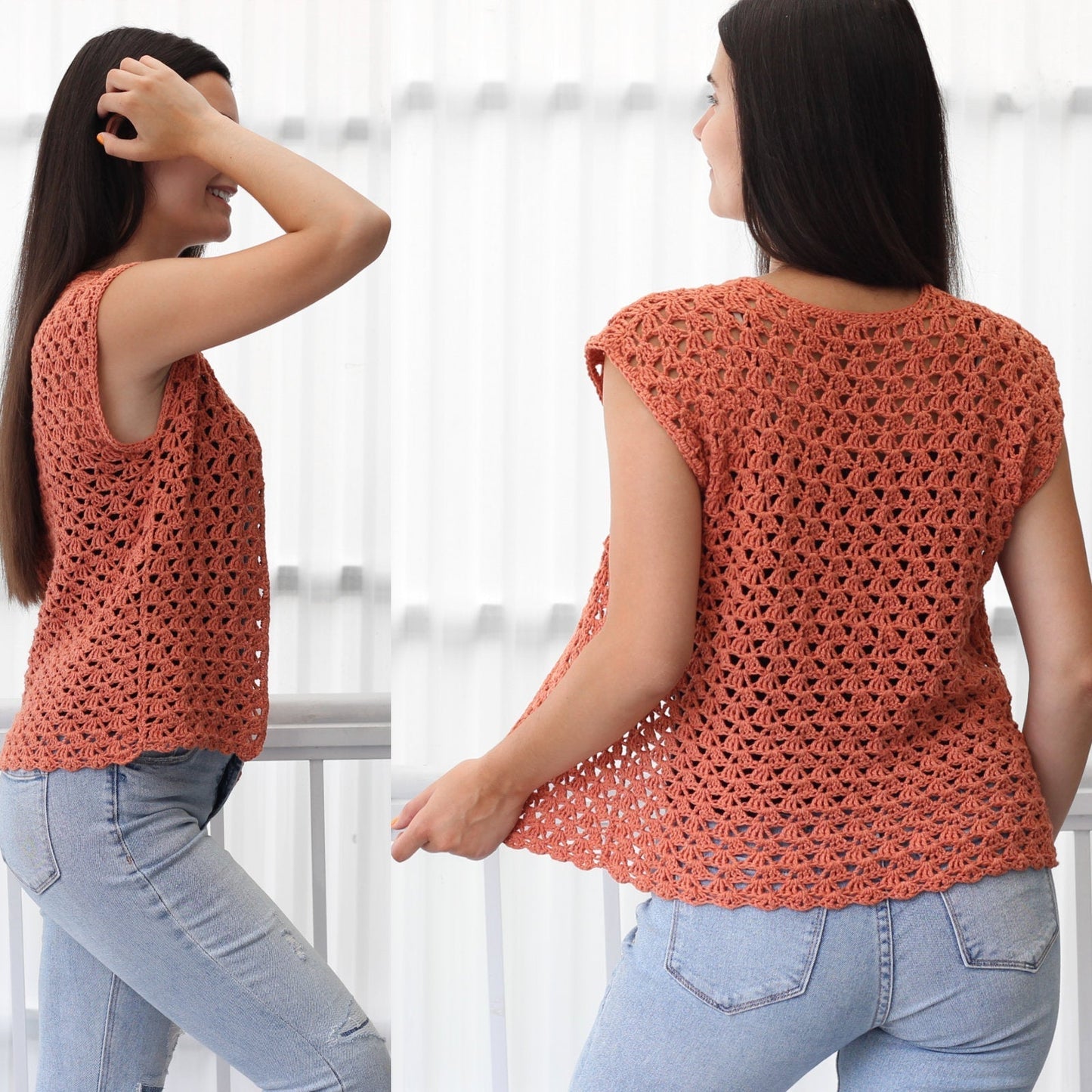 Crochet Pattern HARPELIS Summer Cardigan – PDF (XS–3XL) - Hakel Liebe