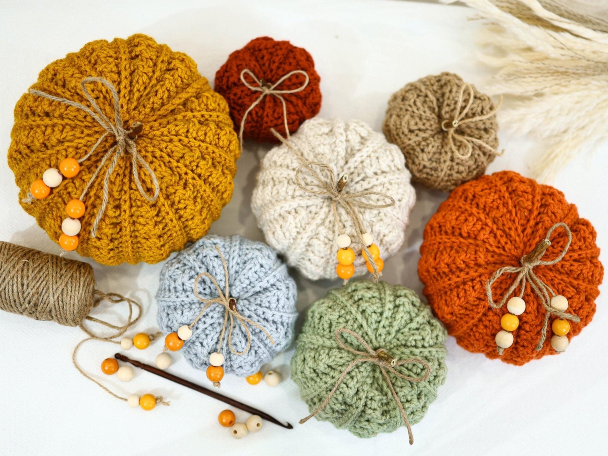 Crochet Pattern PUMPELIS Fall Pumpkins – 7 Sizes PDF - Hakel Liebe