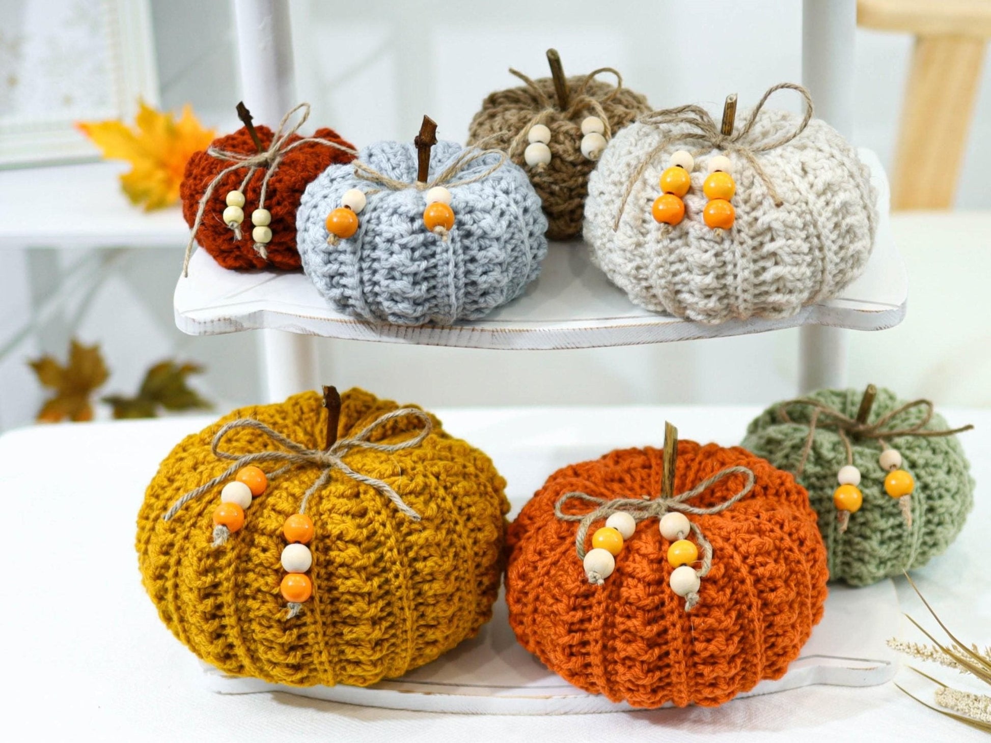 Crochet Pattern PUMPELIS Fall Pumpkins – 7 Sizes PDF - Hakel Liebe
