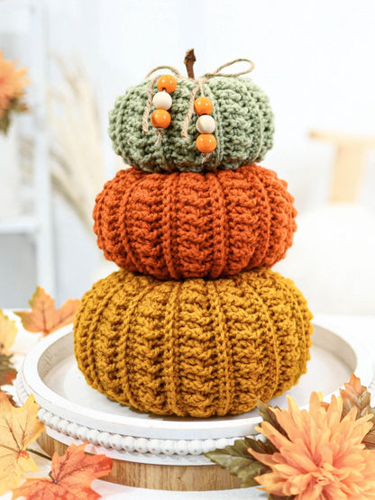 Crochet Pattern PUMPELIS Fall Pumpkins – 7 Sizes PDF - Hakel Liebe