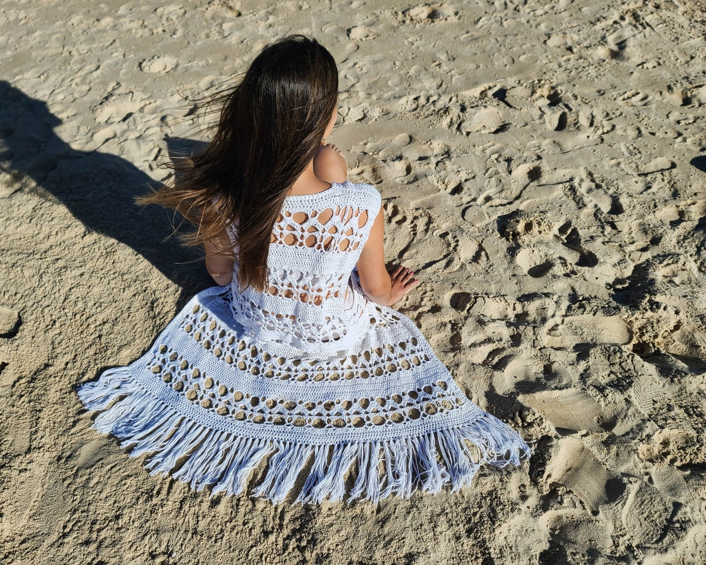 Crochet Pattern COASTLIS Beach Vest – PDF (XS–4XL) - Hakel Liebe
