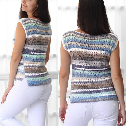 Crochet Pattern JADELIS Boho Lace Top – PDF (XS–3XL) - Hakel Liebe