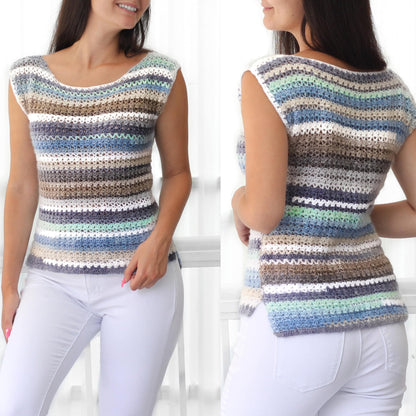Crochet Pattern JADELIS Boho Lace Top – PDF (XS–3XL) - Hakel Liebe