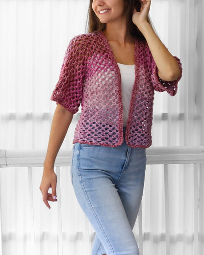 Crochet Pattern KIMOLIS Kimono Cardigan – PDF (XS–3XL) - Hakel Liebe