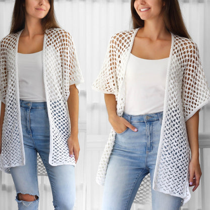 Crochet Pattern KIMOLIS Kimono Cardigan – PDF (XS–3XL) - Hakel Liebe