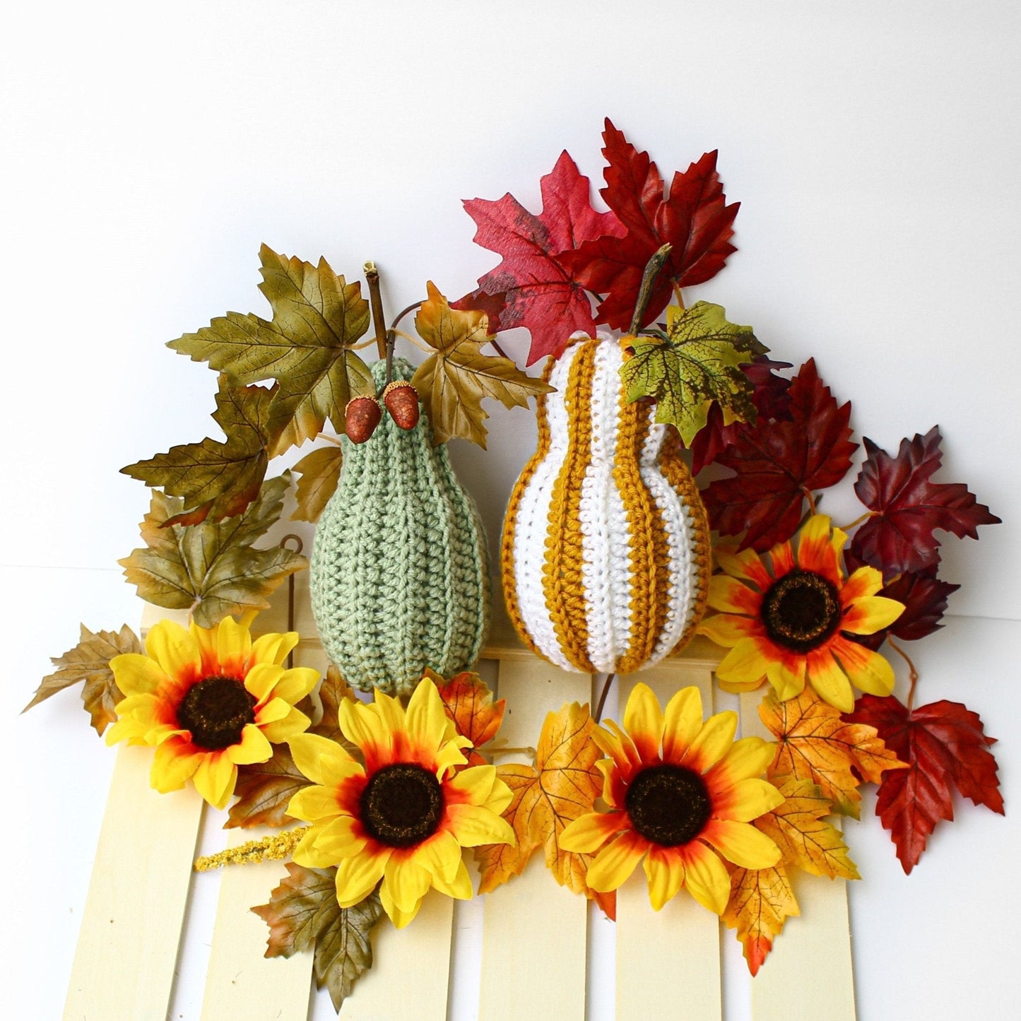 Crochet Pattern PUMPKELIS Pumpkins – 5 Sizes Fall Decor PDF - Hakel Liebe