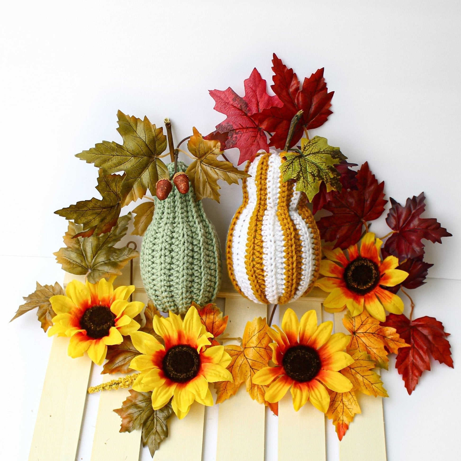 Crochet Pattern PUMPKELIS Pumpkins – 5 Sizes Fall Decor PDF - Hakel Liebe