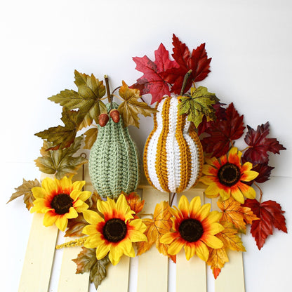 Crochet Pattern PUMPKELIS Pumpkins – 5 Sizes Fall Decor PDF - Hakel Liebe