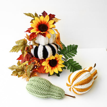 Crochet Pattern PUMPKELIS Pumpkins – 5 Sizes Fall Decor PDF - Hakel Liebe