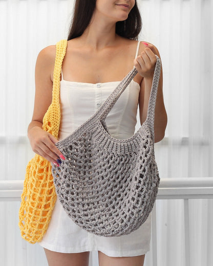 Crochet Pattern MAILLETTE French Market Bag – 4 Sizes PDF - Hakel Liebe