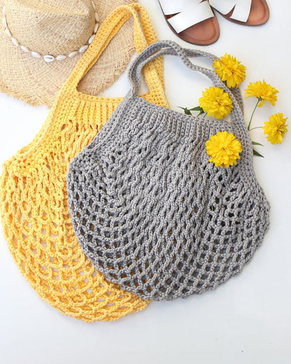 Crochet Pattern MAILLETTE French Market Bag – 4 Sizes PDF - Hakel Liebe