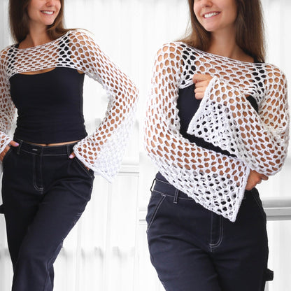 Crochet Pattern SHRUGOVIA Shrug Bolero – PDF (XS–2XL) - Hakel Liebe