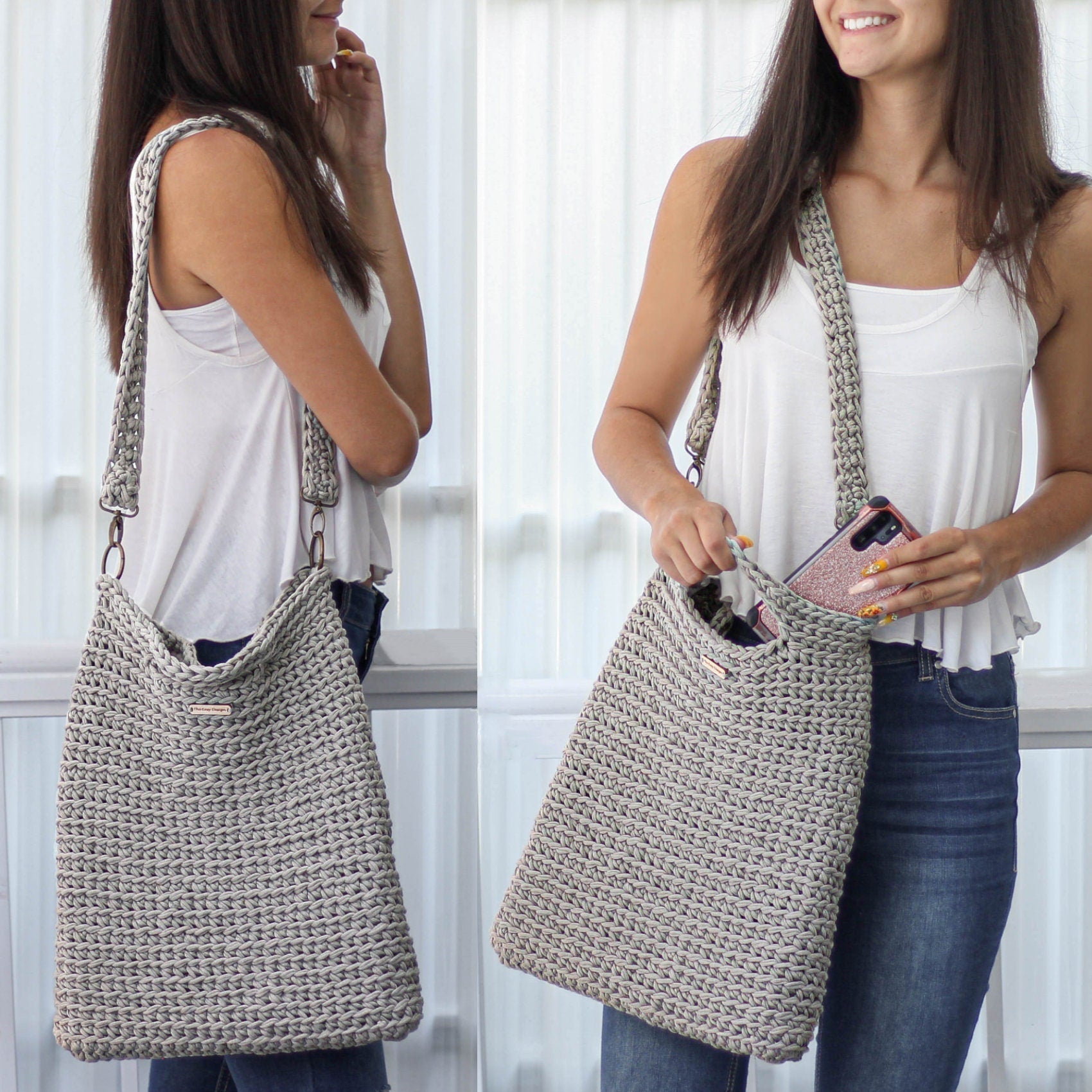 Crochet Pattern QUATRIS Convertible Bag – PDF - Hakel Liebe