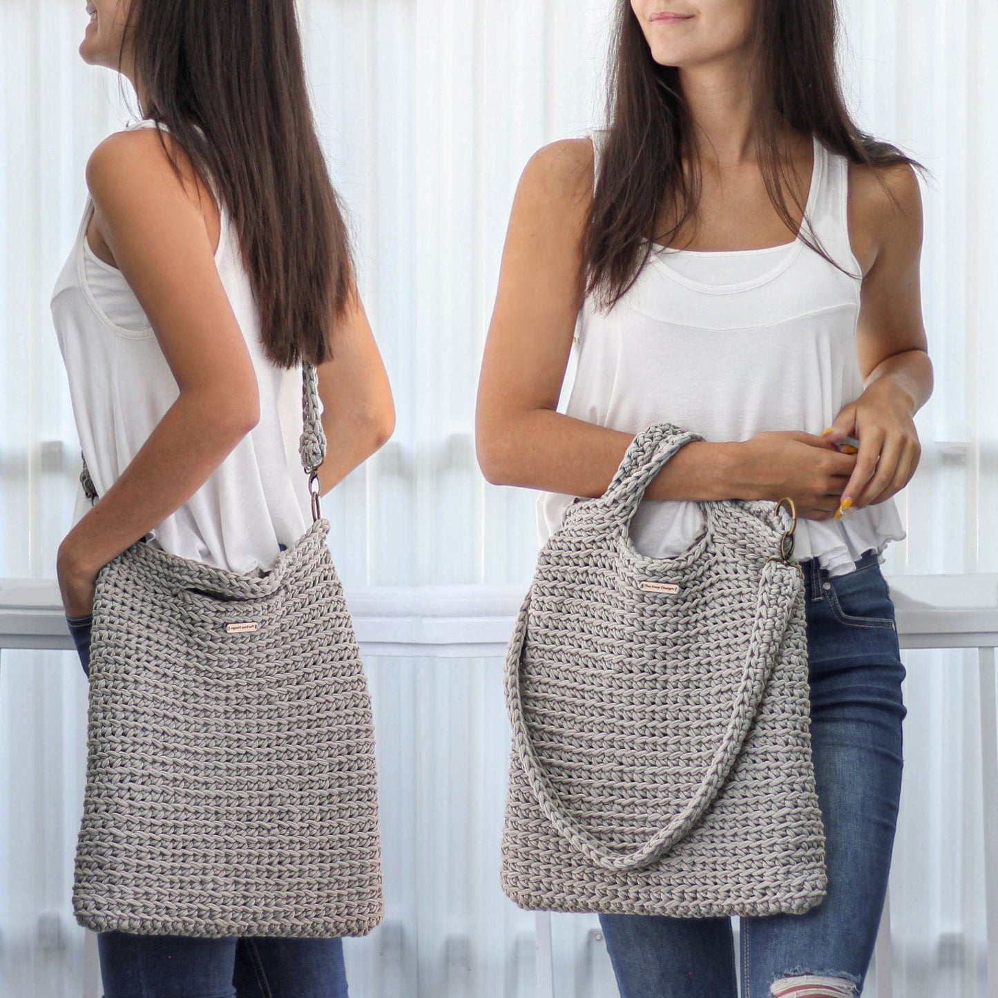 Crochet Pattern QUATRIS Convertible Bag – PDF - Hakel Liebe