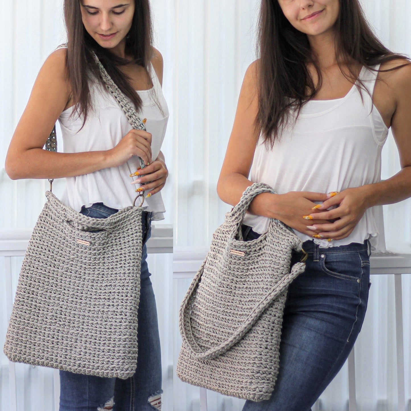 Crochet Pattern QUATRIS Convertible Bag – PDF - Hakel Liebe