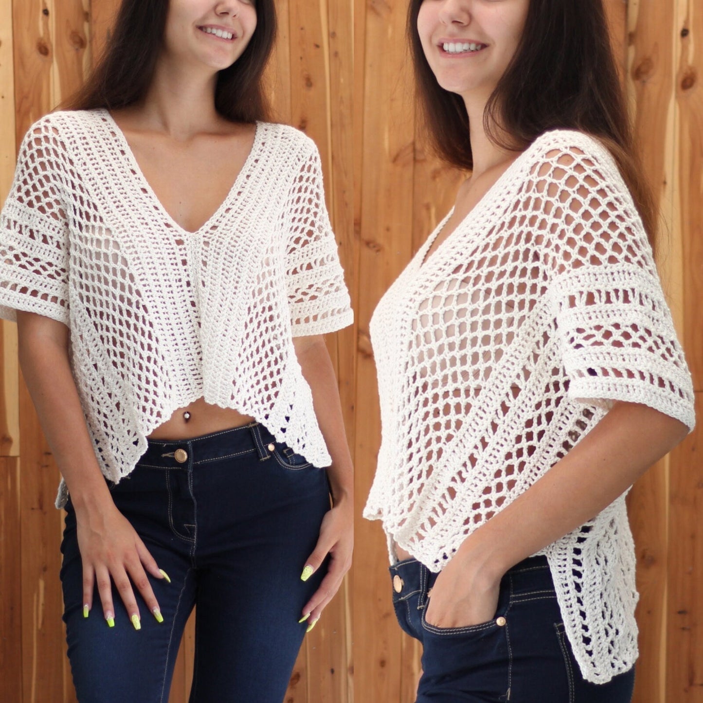 Crochet Pattern BOHELIS Boho Top – PDF (XS–XXL) - Hakel Liebe