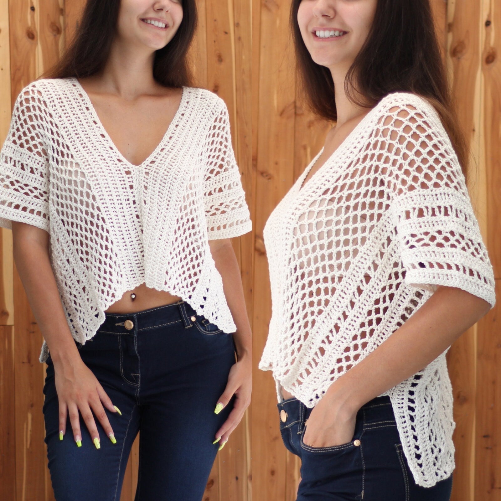Crochet Pattern BOHELIS Boho Top – PDF (XS–XXL) - Hakel Liebe