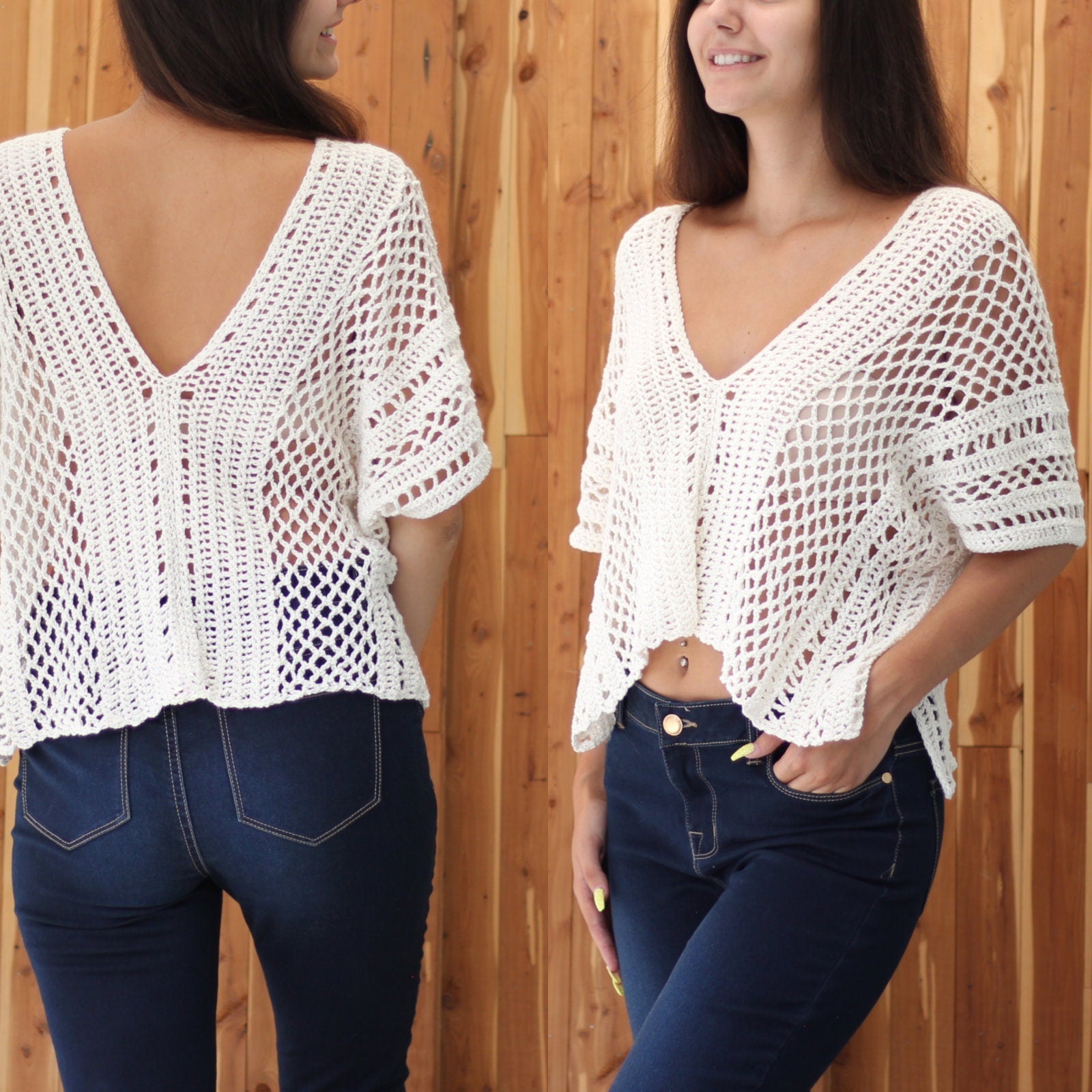 Crochet Pattern BOHELIS Boho Top – PDF (XS–XXL) - Hakel Liebe