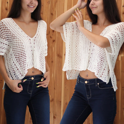 Crochet Pattern BOHELIS Boho Top – PDF (XS–XXL) - Hakel Liebe