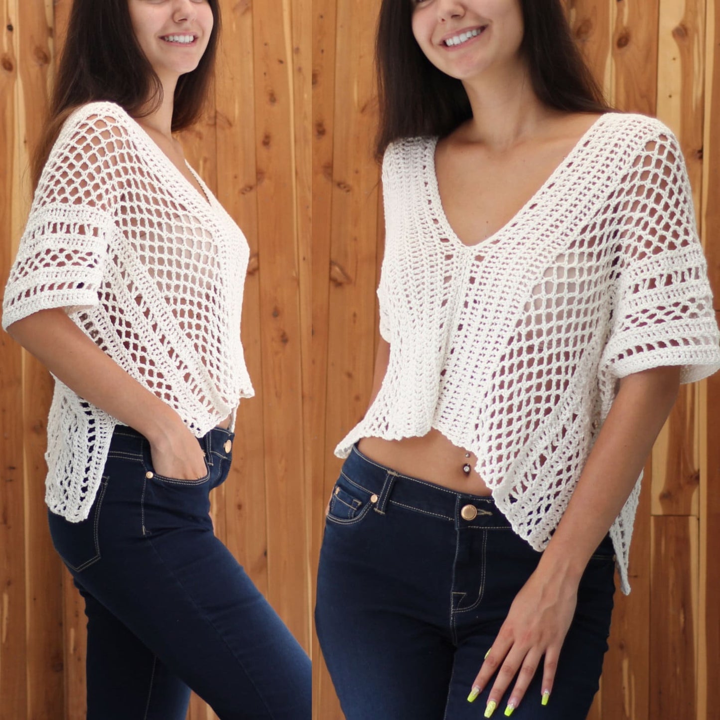 Crochet Pattern BOHELIS Boho Top – PDF (XS–XXL) - Hakel Liebe