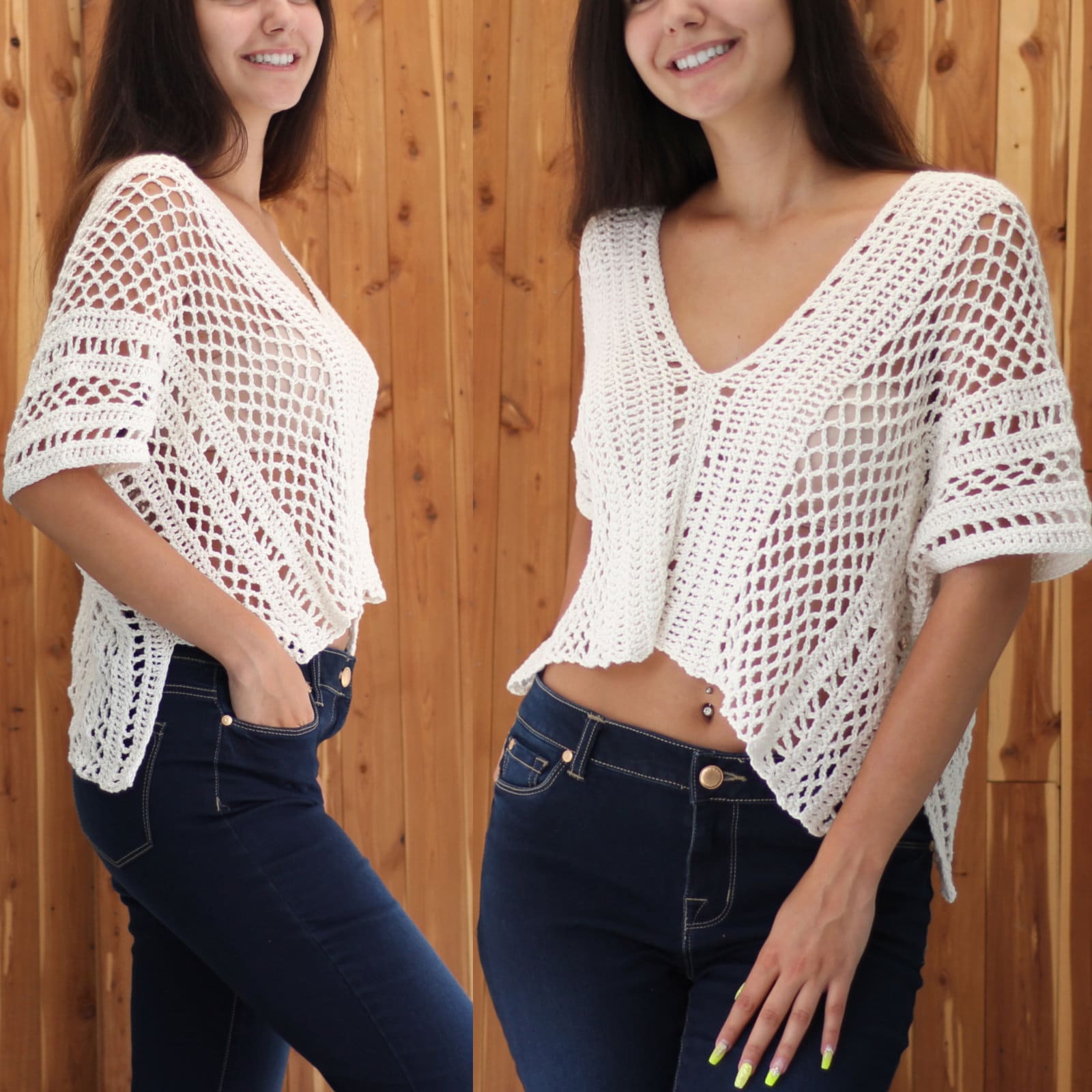Crochet Pattern BOHELIS Boho Top – PDF (XS–XXL) - Hakel Liebe