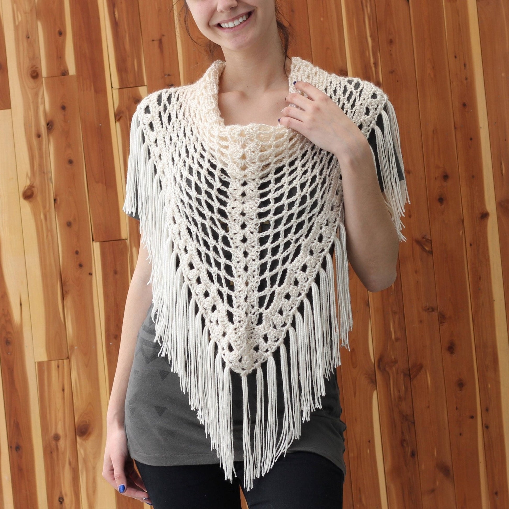 Crochet Pattern TRIANGELIS Boho Triangle Shawl – PDF Beginner - Hakel Liebe