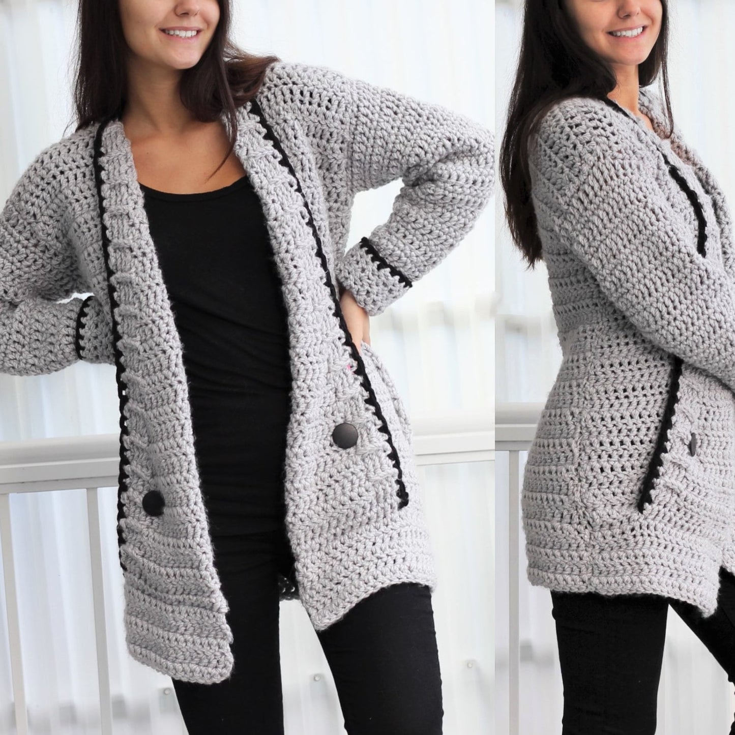 Crochet Pattern MIALIS Cardigan – PDF (7Y–3XL) - Hakel Liebe