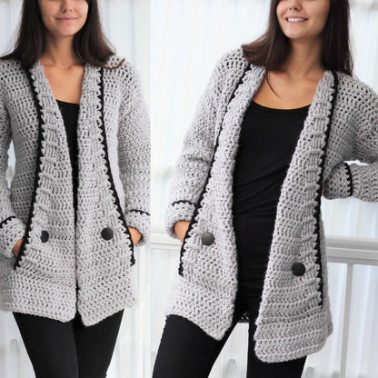 Crochet Pattern MIALIS Cardigan – PDF (7Y–3XL) - Hakel Liebe