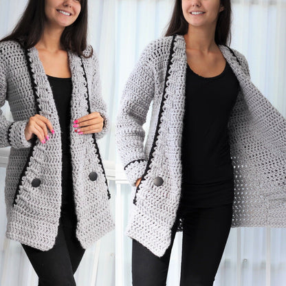 Crochet Pattern MIALIS Cardigan – PDF (7Y–3XL) - Hakel Liebe