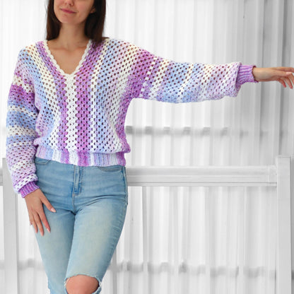 Crochet Pattern GRANNOLUNE Granny Sweater – PDF (XS–3XL) - Hakel Liebe