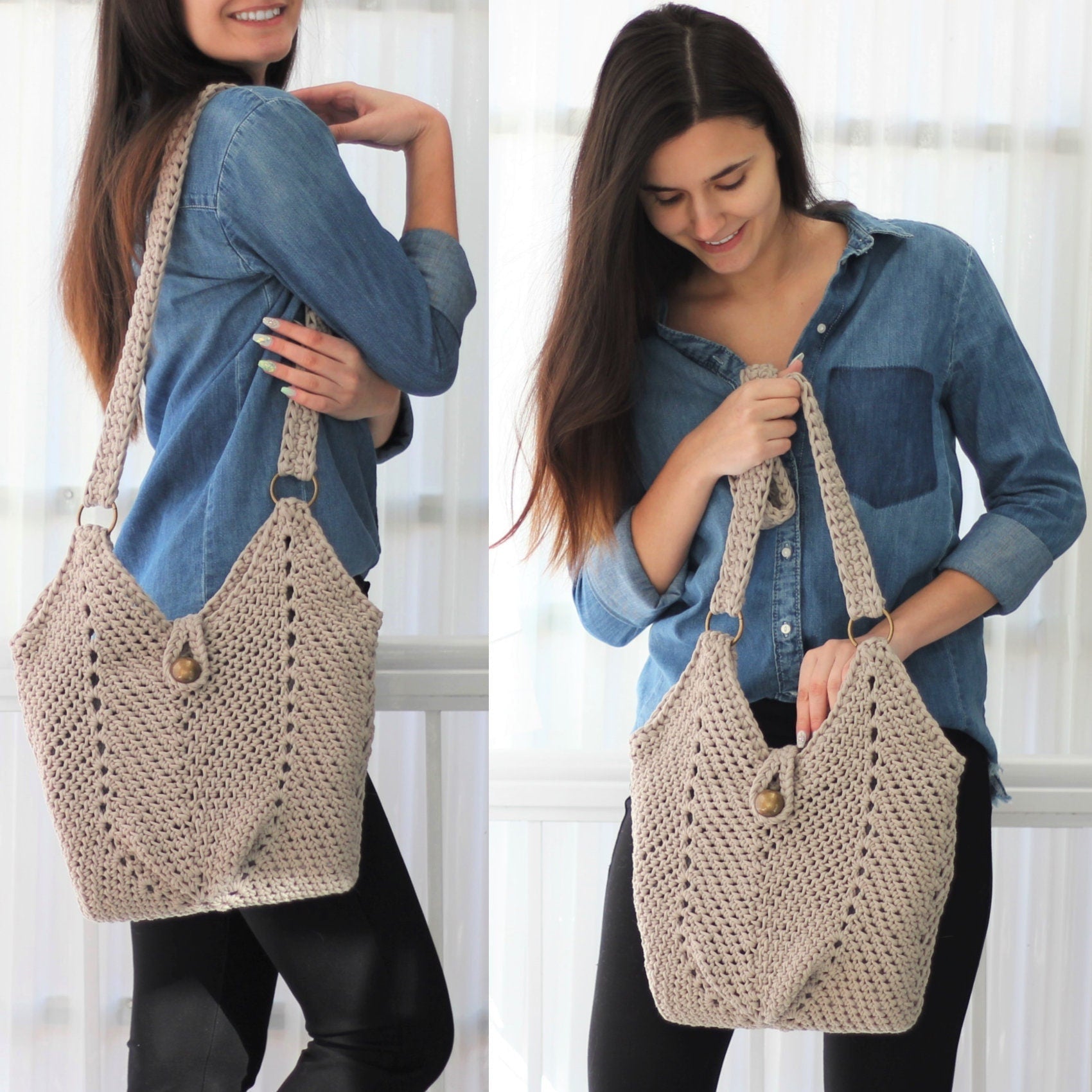 Crochet Pattern MONOVIA Bag – PDF Handbag - Hakel Liebe