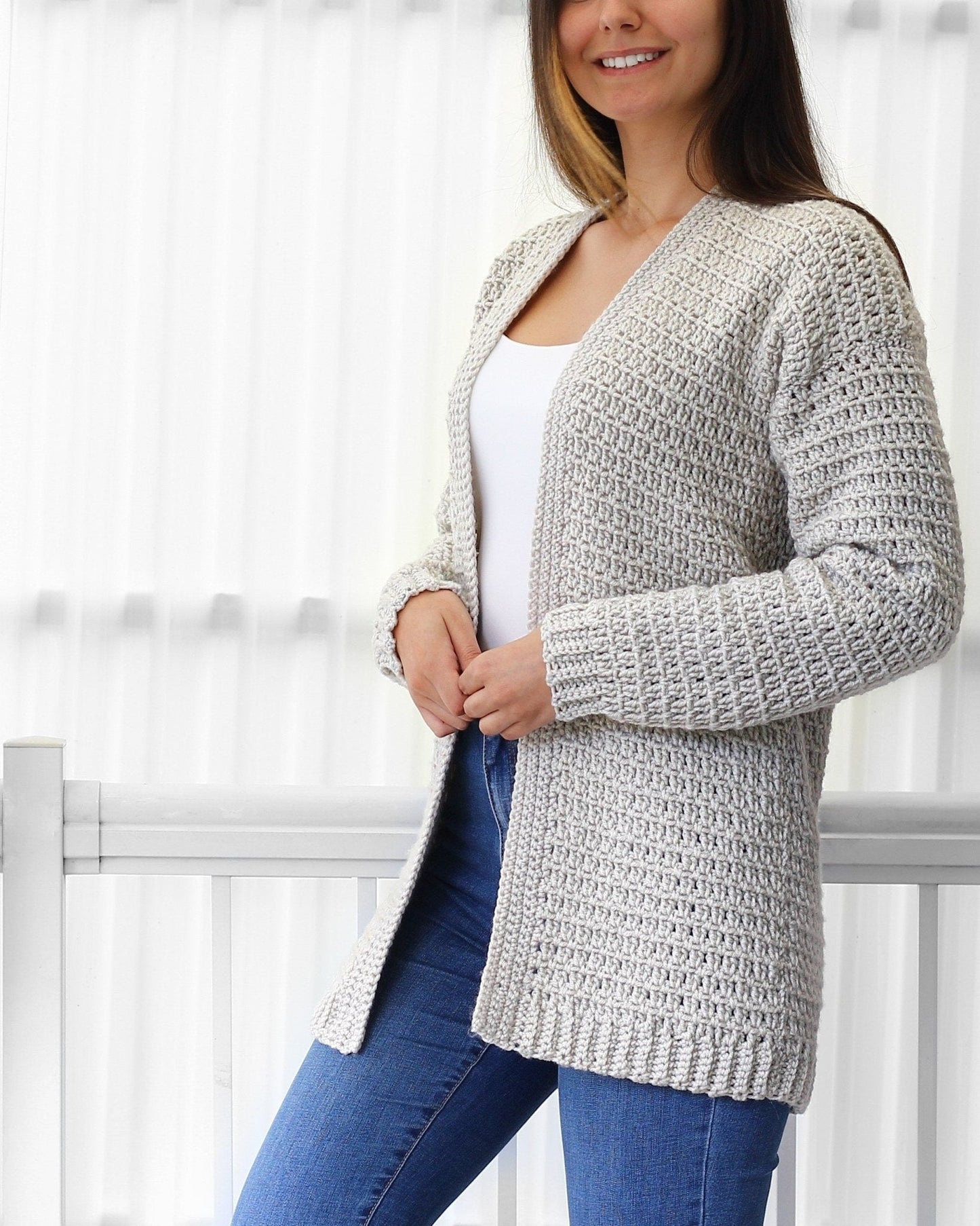 Crochet Pattern CASUELIS Cardigan – PDF (XS–3XL) - Hakel Liebe