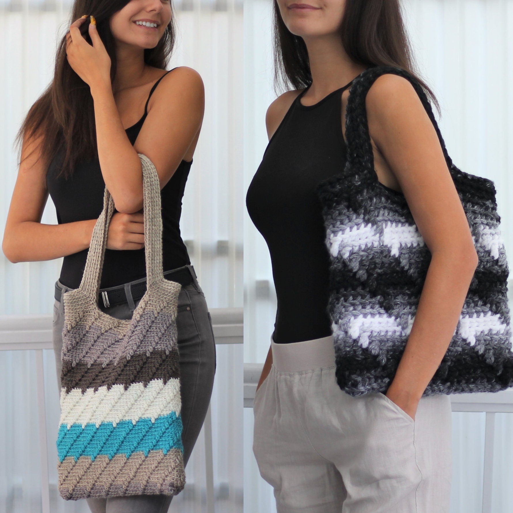 Crochet Pattern PARISINA Urban Handbag – PDF - Hakel Liebe