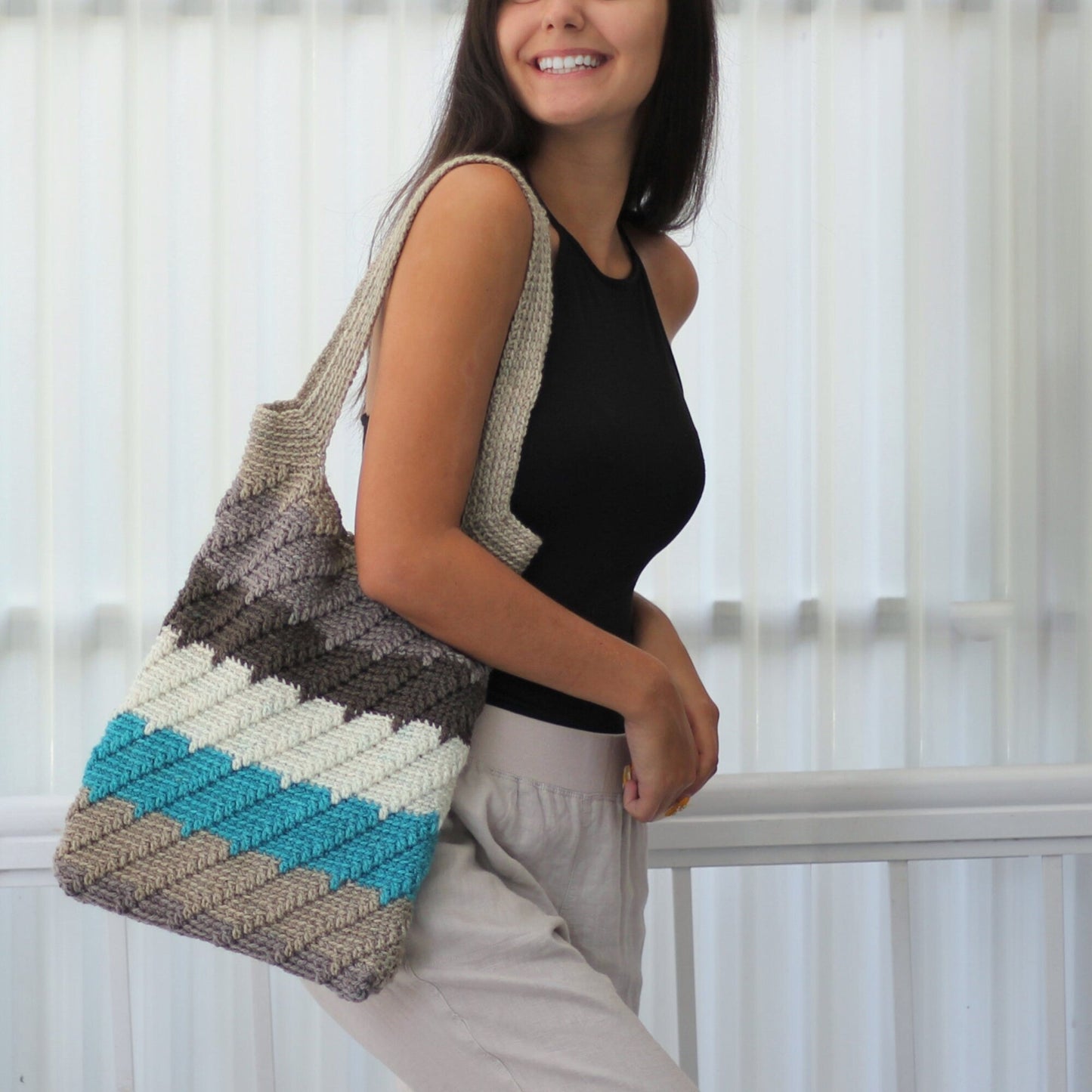 Crochet Pattern PARISINA Urban Handbag – PDF - Hakel Liebe
