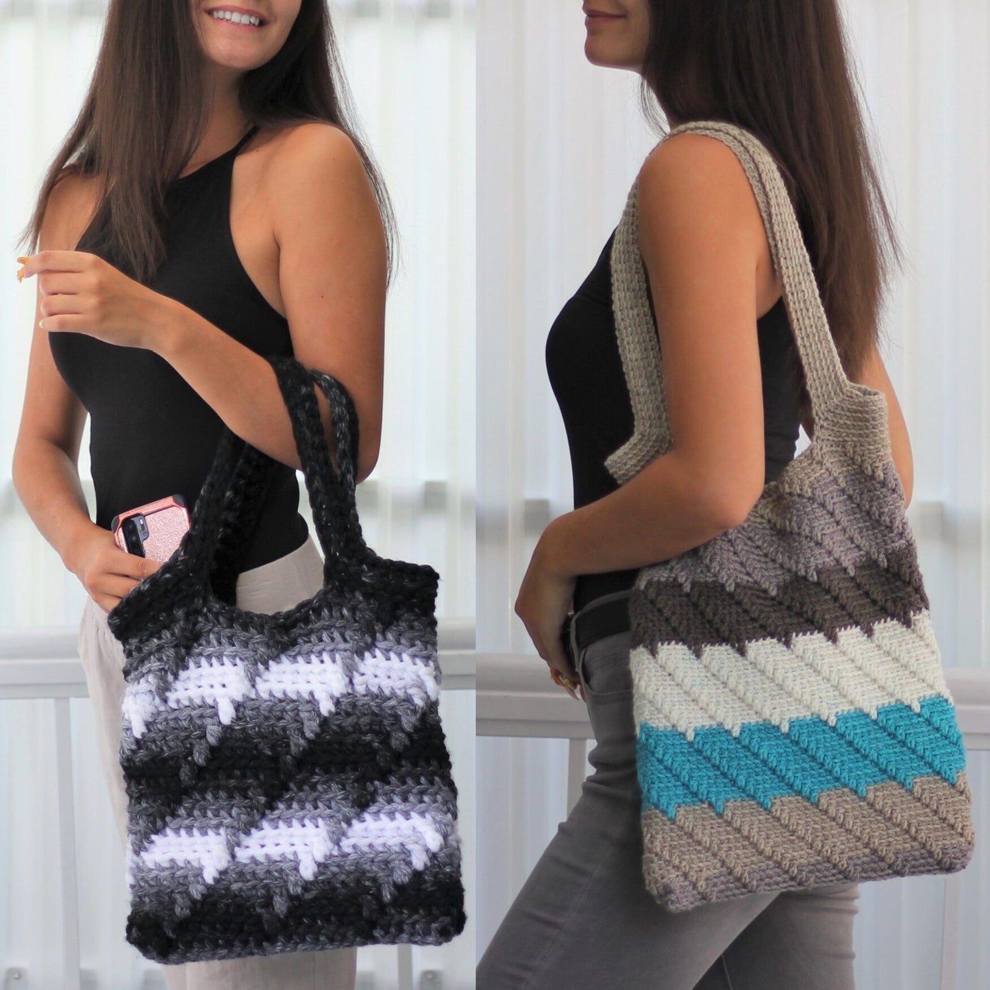 Crochet Pattern PARISINA Urban Handbag – PDF - Hakel Liebe