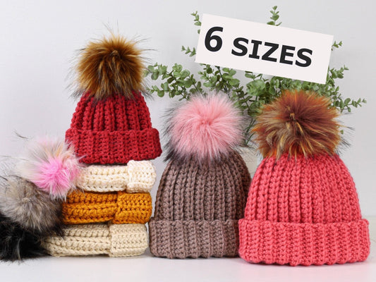Crochet Pattern SOFLUX Chunky Beanie – 6 Sizes PDF - Hakel Liebe