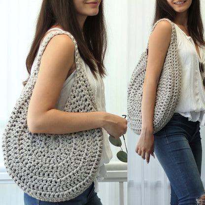 Crochet Pattern ROMALIS Urban Bag – PDF Tote - Hakel Liebe