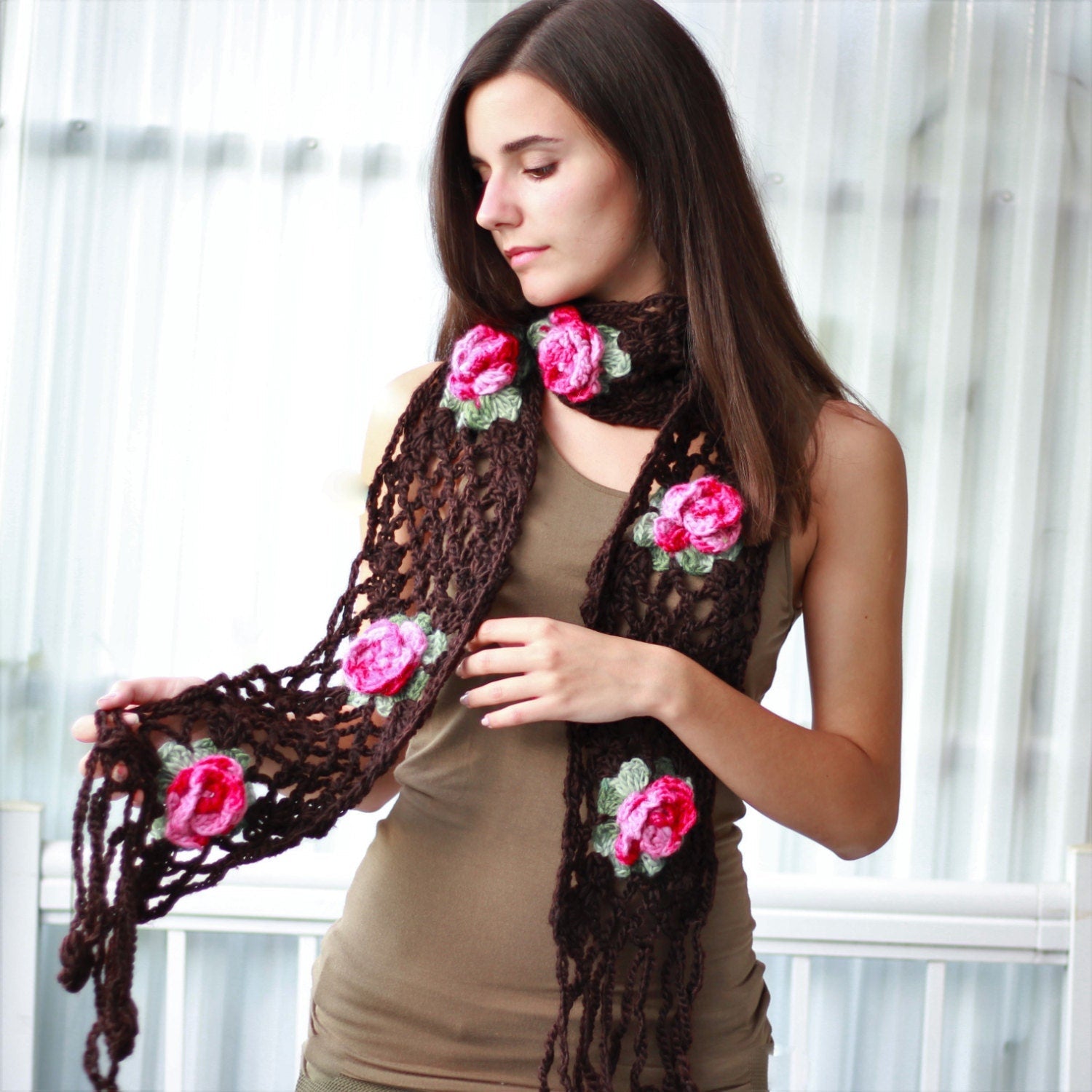 Crochet Pattern ROSALIS Lace Shawl – PDF - Hakel Liebe