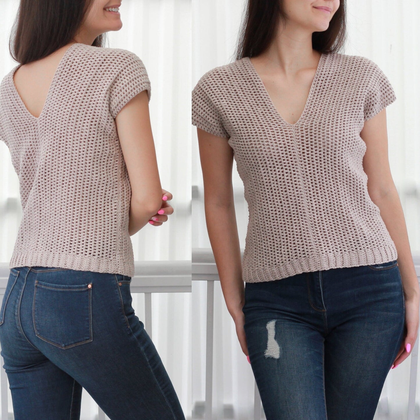 Crochet Pattern STELLOVIA Crop Top – PDF (XS–XXL) - Hakel Liebe