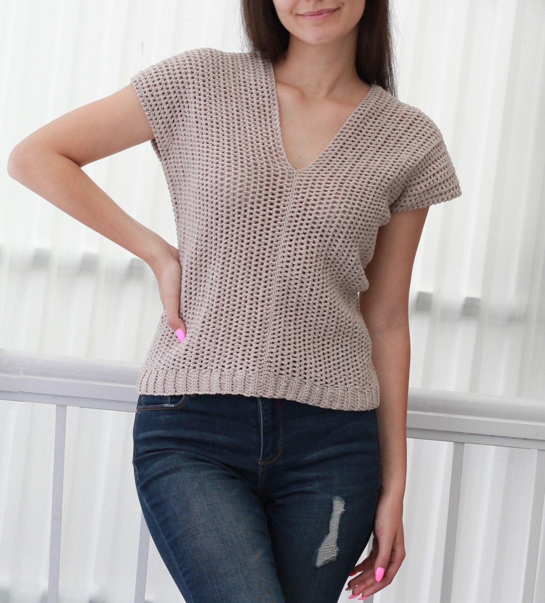 Crochet Pattern STELLOVIA Crop Top – PDF (XS–XXL) - Hakel Liebe