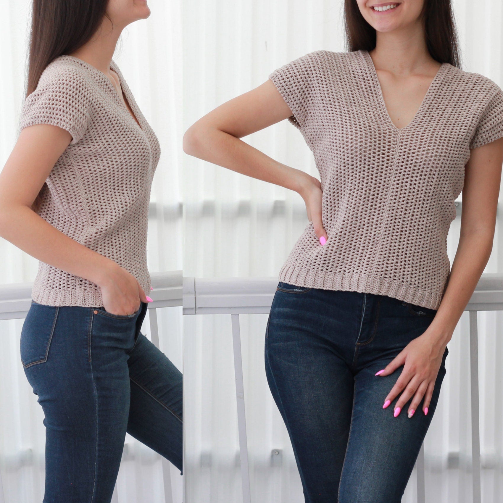 Crochet Pattern STELLOVIA Crop Top – PDF (XS–XXL) - Hakel Liebe