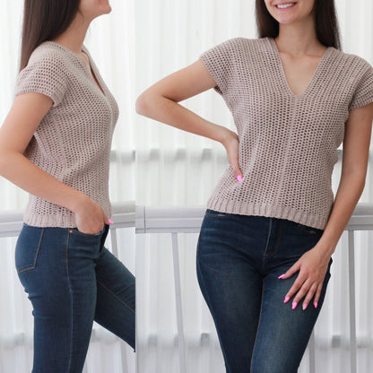 Crochet Pattern STELLOVIA Crop Top – PDF (XS–XXL) - Hakel Liebe