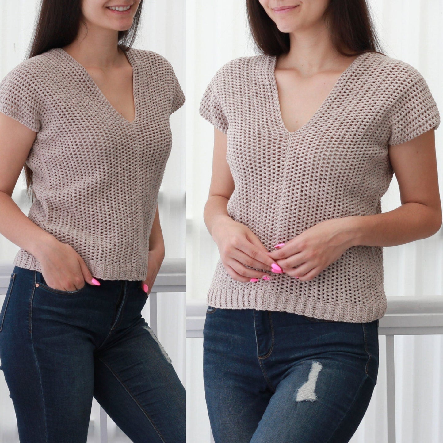 Crochet Pattern STELLOVIA Crop Top – PDF (XS–XXL) - Hakel Liebe