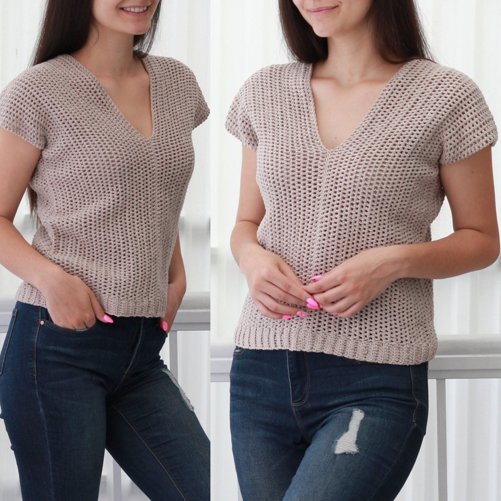 Crochet Pattern STELLOVIA Crop Top – PDF (XS–XXL) - Hakel Liebe
