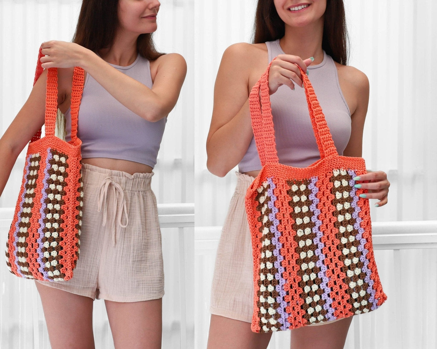 Crochet Pattern TOVIAS Granny Bag – PDF - Hakel Liebe