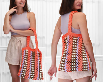 Crochet Pattern TOVIAS Granny Bag – PDF - Hakel Liebe