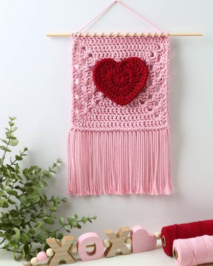 Crochet Pattern VALENTELIS Heart Wall Decor – PDF - Hakel Liebe